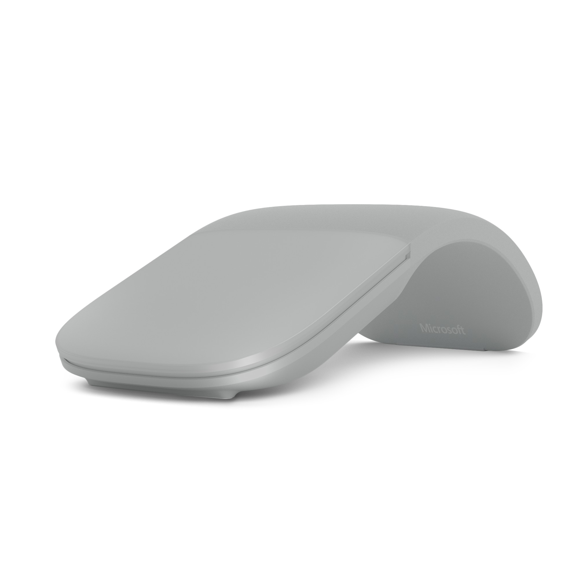 Microsoft Surface Arc Maus - Maus - optisch - 2 Tasten - Platin Grau