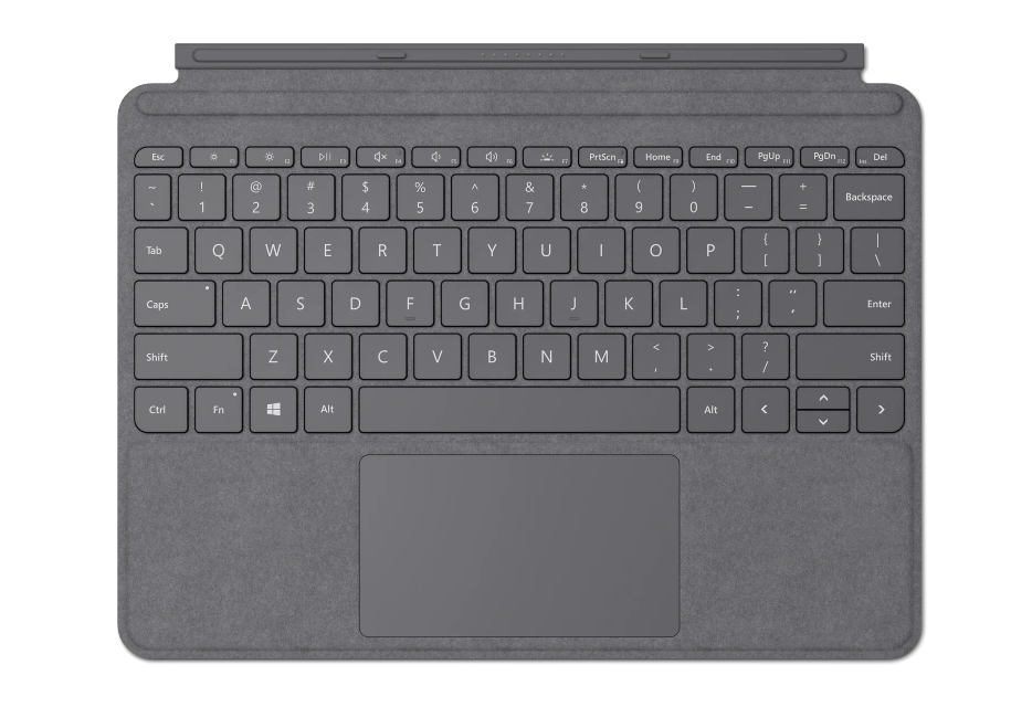 Microsoft Surface Go Type Cover, platingrau, DE